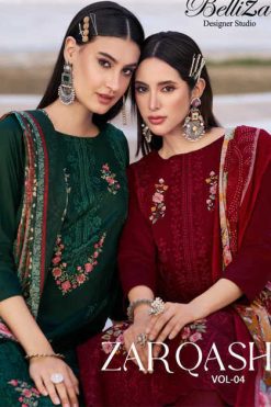 Belliza Zarqash Vol 4 Cotton Salwar Suit Catalog 6 Pcs