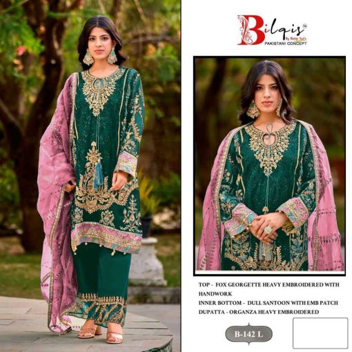 Bilqis B 142 K N Georgette Salwar Suit Catalog 4 Pcs 3 510x510 - Bilqis B 142 K-N Georgette Salwar Suit Catalog 4 Pcs