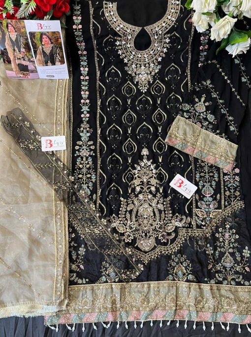 Bilqis B 142 Q T Georgette Salwar Suit Catalog 4 Pcs 4 510x685 - Bilqis B 142 Q-T Georgette Salwar Suit Catalog 4 Pcs