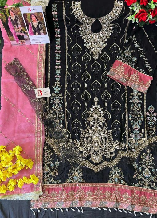 Bilqis B 142 Q T Georgette Salwar Suit Catalog 4 Pcs 6 510x707 - Bilqis B 142 Q-T Georgette Salwar Suit Catalog 4 Pcs