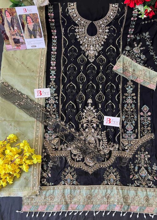 Bilqis B 142 Q T Georgette Salwar Suit Catalog 4 Pcs 8 510x713 - Bilqis B 142 Q-T Georgette Salwar Suit Catalog 4 Pcs