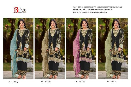 Bilqis B 142 Q T Georgette Salwar Suit Catalog 4 Pcs 9 510x340 - Bilqis B 142 Q-T Georgette Salwar Suit Catalog 4 Pcs