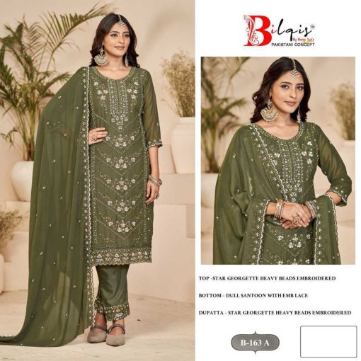 Bilqis B 163 A D Georgette Salwar Suit Catalog 4 Pcs 1 510x510 - Bilqis B 163 A-D Georgette Salwar Suit Catalog 4 Pcs