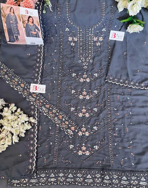 Bilqis B 163 A D Georgette Salwar Suit Catalog 4 Pcs 4 510x648 - Bilqis B 163 A-D Georgette Salwar Suit Catalog 4 Pcs