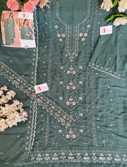 Bilqis B 163 A D Georgette Salwar Suit Catalog 4 Pcs 8 510x673 - Bilqis B 163 A-D Georgette Salwar Suit Catalog 4 Pcs