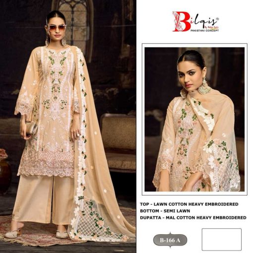 Bilqis B 166 A D Cotton Salwar Suit Catalog 4 Pcs 1 510x510 - Bilqis B 166 A-D Cotton Salwar Suit Catalog 4 Pcs