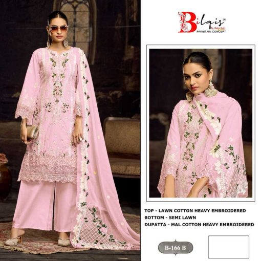 Bilqis B 166 A D Cotton Salwar Suit Catalog 4 Pcs 2 510x510 - Bilqis B 166 A-D Cotton Salwar Suit Catalog 4 Pcs