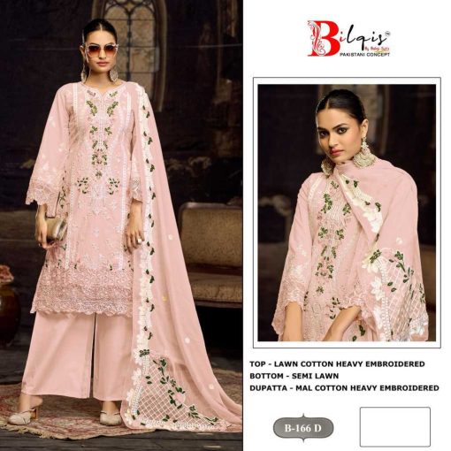 Bilqis B 166 A D Cotton Salwar Suit Catalog 4 Pcs 4 510x510 - Bilqis B 166 A-D Cotton Salwar Suit Catalog 4 Pcs