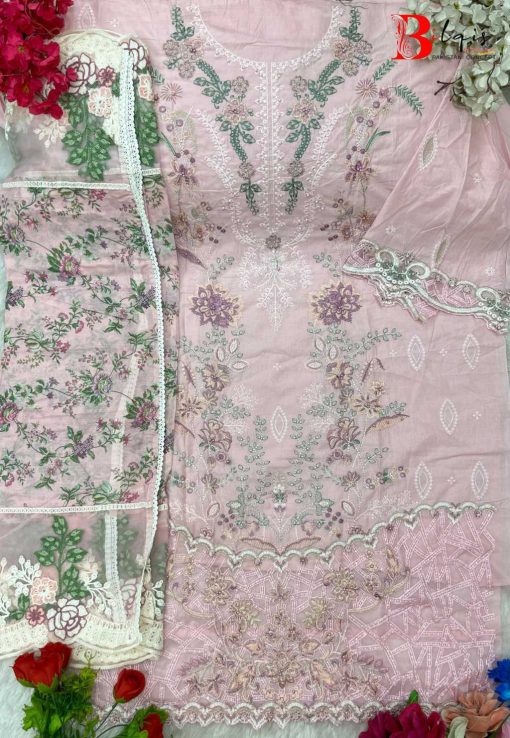 Bilqis B 167 A D Cotton Salwar Suit Catalog 4 Pcs 5 510x738 - Bilqis B 167 A-D Cotton Salwar Suit Catalog 4 Pcs