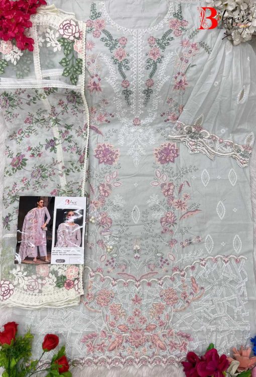 Bilqis B 167 A D Cotton Salwar Suit Catalog 4 Pcs 7 510x750 - Bilqis B 167 A-D Cotton Salwar Suit Catalog 4 Pcs