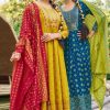 Blue Hills Dupatta Queen Kurti with Dupatta Bottom Rayon Catalog 8 Pcs