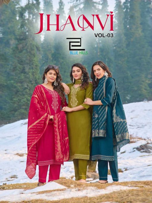 Blue Hills Jhanvi Vol 3 Kurti with Dupatta Bottom Silk Catalog 6 Pcs 4 510x680 - Blue Hills Jhanvi Vol 3 Kurti with Dupatta Bottom Silk Catalog 6 Pcs