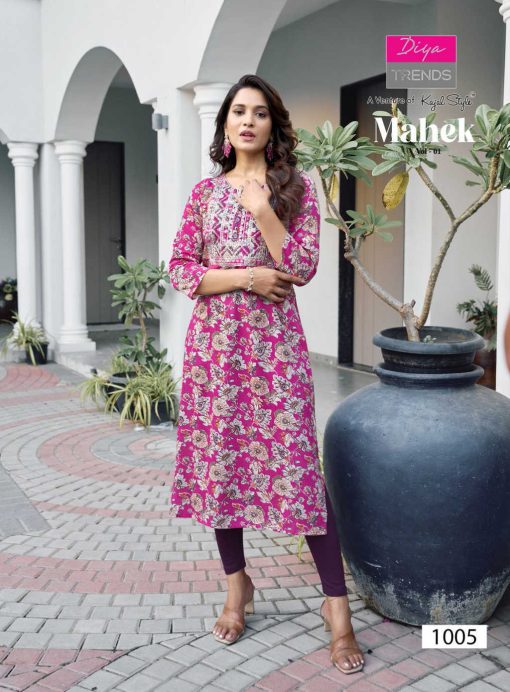 Diya Trends Mahek Vol 1 Rayon Kurti Catalog 8 Pcs 7 510x692 - Diya Trends Mahek Vol 1 Rayon Kurti Catalog 8 Pcs