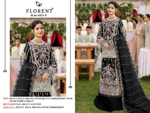 Florent DN 1021 E F Organza Salwar Suit Catalog 2 Pcs 1 510x383 - Florent DN 1021 E-F Organza Salwar Suit Catalog 2 Pcs