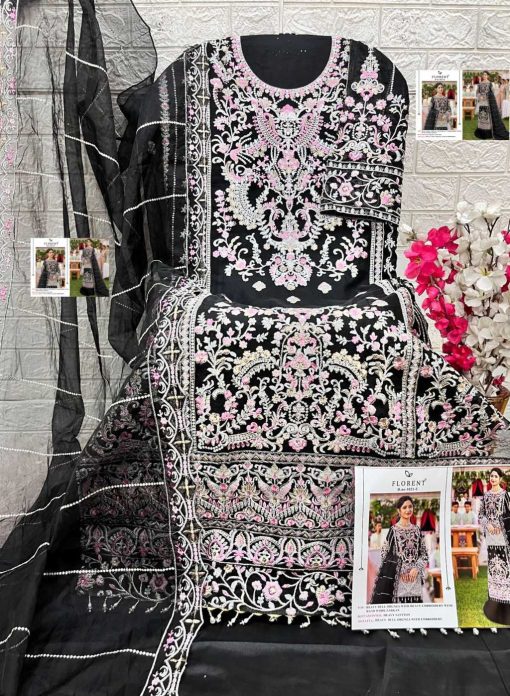 Florent DN 1021 E F Organza Salwar Suit Catalog 2 Pcs 3 510x696 - Florent DN 1021 E-F Organza Salwar Suit Catalog 2 Pcs