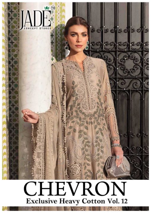 Jade Chevron Exclusive Heavy Cotton Vol 12 Salwar Suit Catalog 6 Pcs 1 510x720 - Jade Chevron Exclusive Heavy Cotton Vol 12 Salwar Suit Catalog 6 Pcs