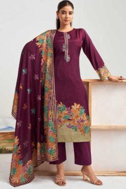 Mumtaz Arts Hafiza Muslin Viscose Salwar Suit Catalog 4 Pcs