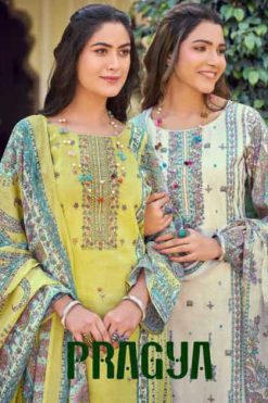 Mumtaz Arts Pragya Satin Salwar Suit Catalog 6 Pcs