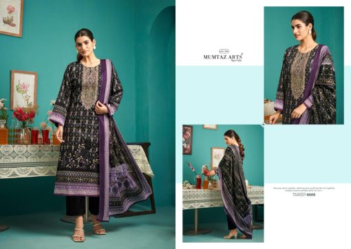 Mumtaz Arts Tareef Satin Salwar Suit Catalog 6 Pcs 4 510x362 - Mumtaz Arts Tareef Satin Salwar Suit Catalog 6 Pcs