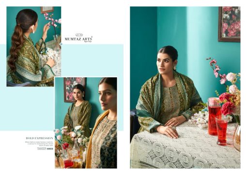 Mumtaz Arts Tareef Satin Salwar Suit Catalog 6 Pcs 5 510x362 - Mumtaz Arts Tareef Satin Salwar Suit Catalog 6 Pcs
