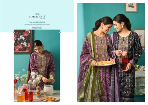 Mumtaz Arts Tareef Satin Salwar Suit Catalog 6 Pcs 6 510x362 - Mumtaz Arts Tareef Satin Salwar Suit Catalog 6 Pcs