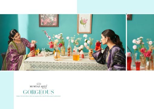 Mumtaz Arts Tareef Satin Salwar Suit Catalog 6 Pcs 8 510x362 - Mumtaz Arts Tareef Satin Salwar Suit Catalog 6 Pcs