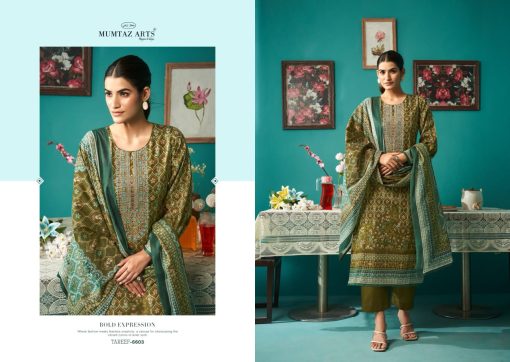 Mumtaz Arts Tareef Satin Salwar Suit Catalog 6 Pcs 9 510x362 - Mumtaz Arts Tareef Satin Salwar Suit Catalog 6 Pcs