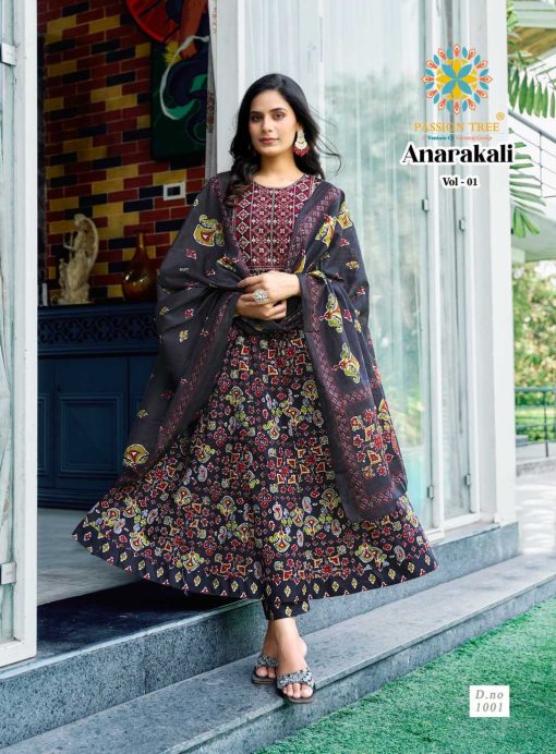 Passion Tree Anarkali Vol 1 Kurti with Dupatta Bottom Cotton Catalog 8 Pcs 3 510x692 - Passion Tree Anarkali Vol 1 Kurti with Dupatta Bottom Cotton Catalog 8 Pcs