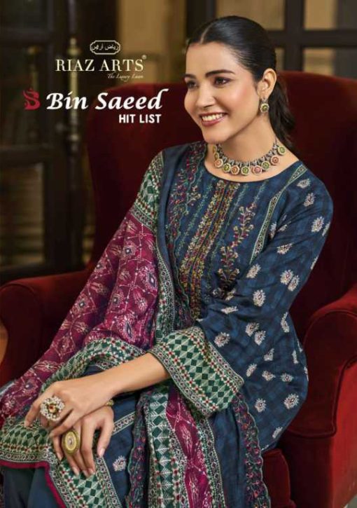 Riaz Arts Bin Saeed Hit List by Mumtaz Arts Cotton Salwar Suit Catalog 6 Pcs 8 510x725 - Riaz Arts Bin Saeed Hit List by Mumtaz Arts Cotton Salwar Suit Catalog 6 Pcs