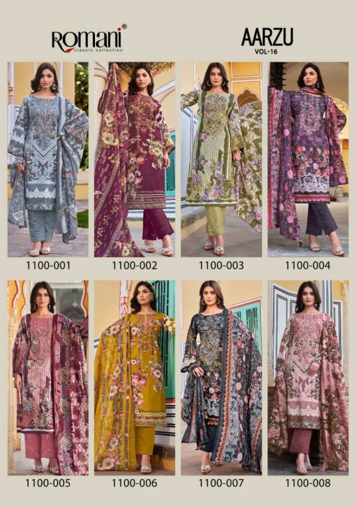 Romani Aarzu Vol 16 Cotton Salwar Suit Catalog 8 Pcs 12 510x725 - Romani Aarzu Vol 16 Cotton Salwar Suit Catalog 8 Pcs