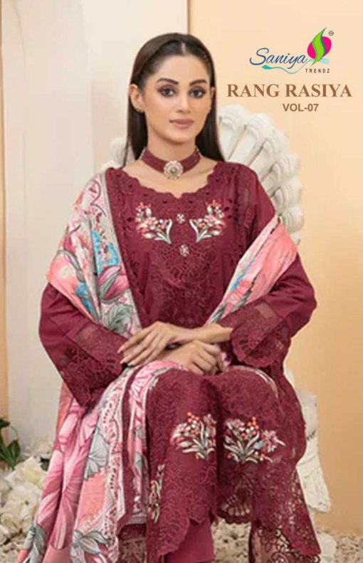 Saniya Trendz Rang Rasiya Chikankari Vol 7 Cotton Salwar Suit Catalog 5 Pcs 1 510x791 - Saniya Trendz Rang Rasiya Chikankari Vol 7 Cotton Salwar Suit Catalog 5 Pcs