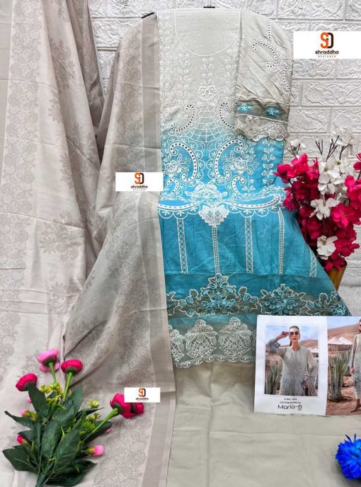 Shraddha Maria B Lawn Chiffon Cotton Salwar Suit Catalog 8 Pcs 13 1 510x688 - Shraddha Maria B Lawn Chiffon Cotton Salwar Suit Catalog 8 Pcs