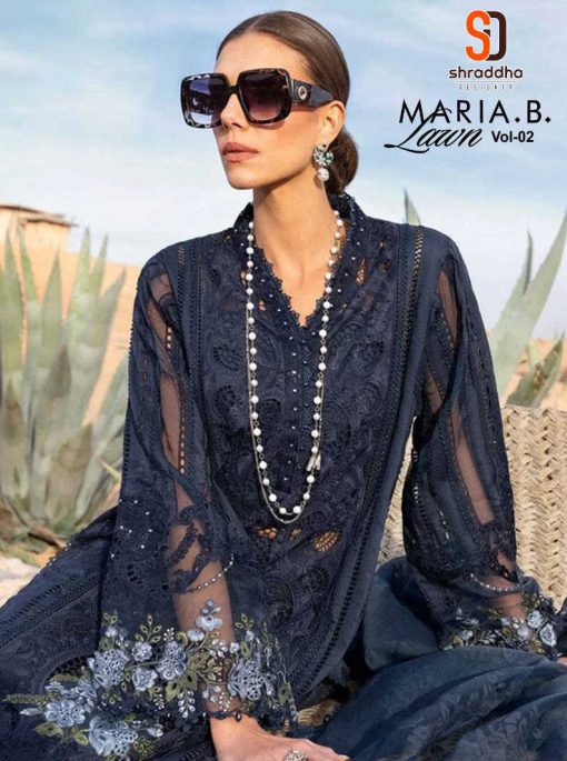 Shraddha Maria B Lawn Vol 2 Cotton Salwar Suit Catalog 6 Pcs 1 510x685 - Shraddha Maria B Lawn Vol 2 Cotton Salwar Suit Catalog 6 Pcs