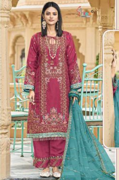 Shree Fabs K 5489 A-D Organza Salwar Suit Catalog 4 Pcs
