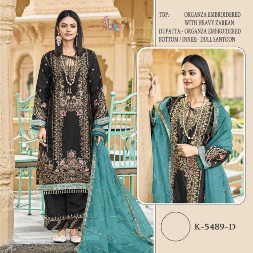 Shree Fabs K 5489 A D Organza Salwar Suit Catalog 4 Pcs 4 510x510 - Shree Fabs K 5489 A-D Organza Salwar Suit Catalog 4 Pcs