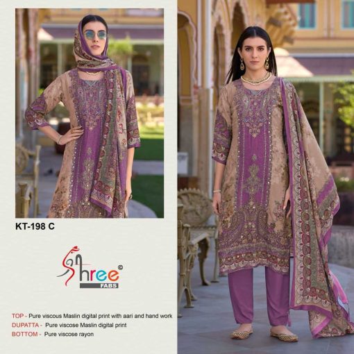 Shree Fabs KT 198 Viscose Salwar Suit Catalog 4 Pcs 2 510x510 - Shree Fabs KT 198 Viscose Salwar Suit Catalog 4 Pcs