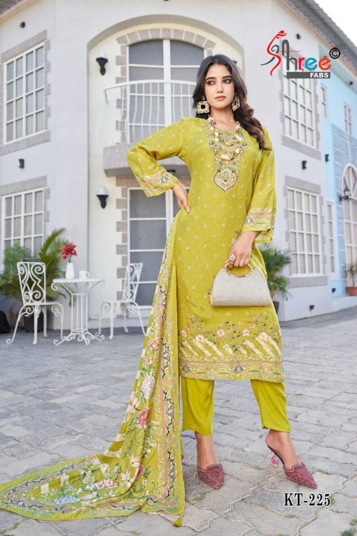 Shree Fabs KT 225 Viscose Salwar Suit Catalog 3 Pcs 2 510x765 - Shree Fabs KT 225 Viscose Salwar Suit Catalog 3 Pcs