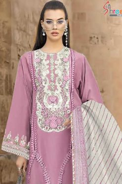 Shree Fabs Maria B Color Collection Vol 1 Chiffon Cotton Salwar Suit Catalog 4 Pcs