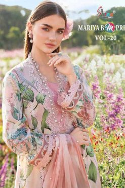 Shree Fabs Mariya B MPrint Vol 20 Chiffon Cotton Salwar Suit Catalog 8 Pcs