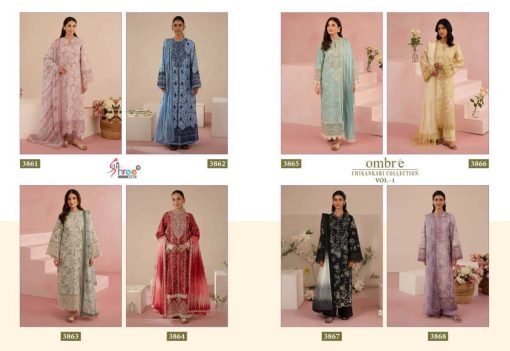 Shree Fabs Ombre Chikankari Lawn Collection Vol 1 Chiffon Cotton Salwar Suit Catalog 8 Pcs 18 510x351 - Shree Fabs Ombre Chikankari Lawn Collection Vol 1 Chiffon Cotton Salwar Suit Catalog 8 Pcs