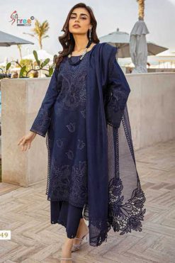 Shree Fabs Rang Rasiya Premium Lawn Collection Vol 3 Salwar Suit Catalog 5 Pcs