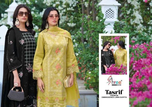 Shree Fabs Tasrif Premium Embroidered Lawn Dupatta Salwar Suit Catalog 6 Pcs 9 510x360 - Shree Fabs Tasrif Premium Embroidered Lawn Dupatta Salwar Suit Catalog 6 Pcs