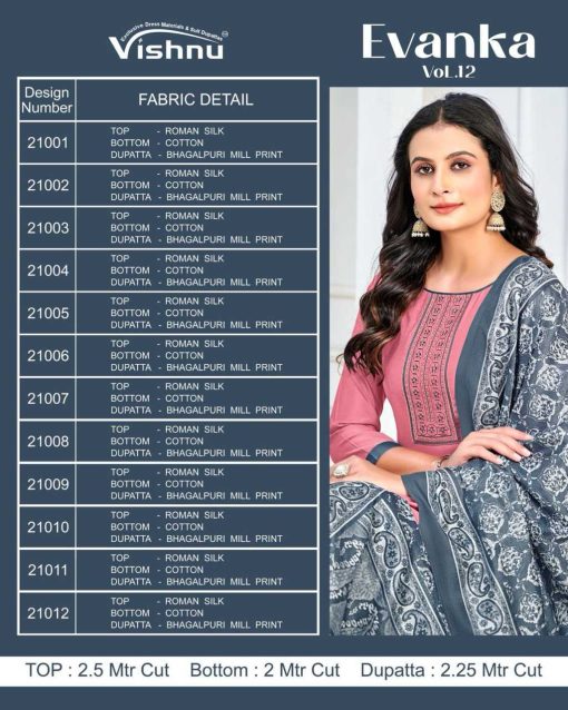 Vishnu Evanka Vol 12 Silk Salwar Suit Catalog 12 Pcs 13 510x638 - Vishnu Evanka Vol 12 Silk Salwar Suit Catalog 12 Pcs
