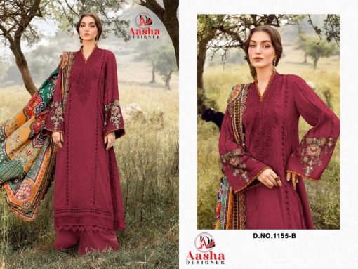 Aasha DN 1155 A B Rayon Salwar Suit Catalog 2 Pcs 1 510x383 - Aasha DN 1155 A-B Rayon Salwar Suit Catalog 2 Pcs