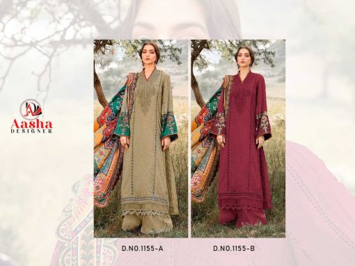 Aasha DN 1155 A B Rayon Salwar Suit Catalog 2 Pcs 4 510x383 - Aasha DN 1155 A-B Rayon Salwar Suit Catalog 2 Pcs