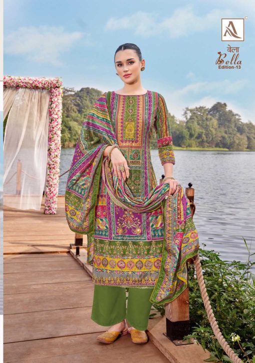 Alok Bella Vol 13 Muslin Salwar Suit Catalog 6 Pcs 10 510x725 - Alok Bella Vol 13 Muslin Salwar Suit Catalog 6 Pcs