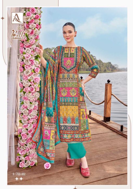 Alok Bella Vol 13 Muslin Salwar Suit Catalog 6 Pcs 11 510x725 - Alok Bella Vol 13 Muslin Salwar Suit Catalog 6 Pcs