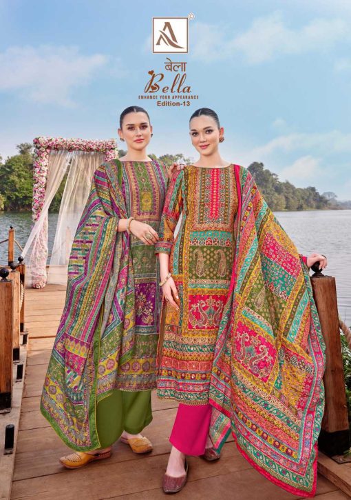 Alok Bella Vol 13 Muslin Salwar Suit Catalog 6 Pcs 14 510x725 - Alok Bella Vol 13 Muslin Salwar Suit Catalog 6 Pcs
