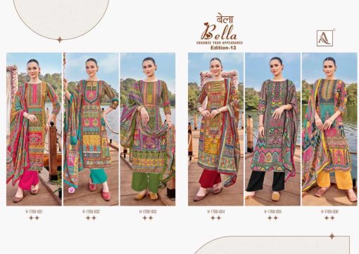 Alok Bella Vol 13 Muslin Salwar Suit Catalog 6 Pcs 15 510x362 - Alok Bella Vol 13 Muslin Salwar Suit Catalog 6 Pcs