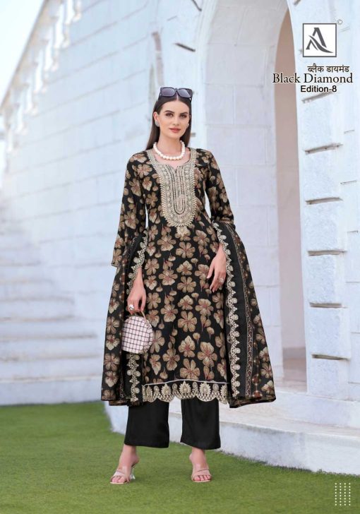 Alok Black Diamond Vol 8 Rayon Salwar Suit Catalog 6 Pcs 8 510x728 - Alok Black Diamond Vol 8 Rayon Salwar Suit Catalog 6 Pcs